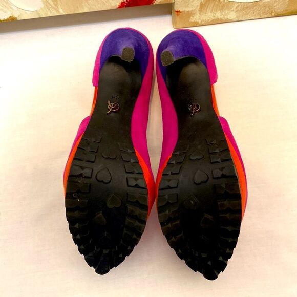 Rachel Roy Leather Multicolor Platforms Stilettos - Picture 6 of 7